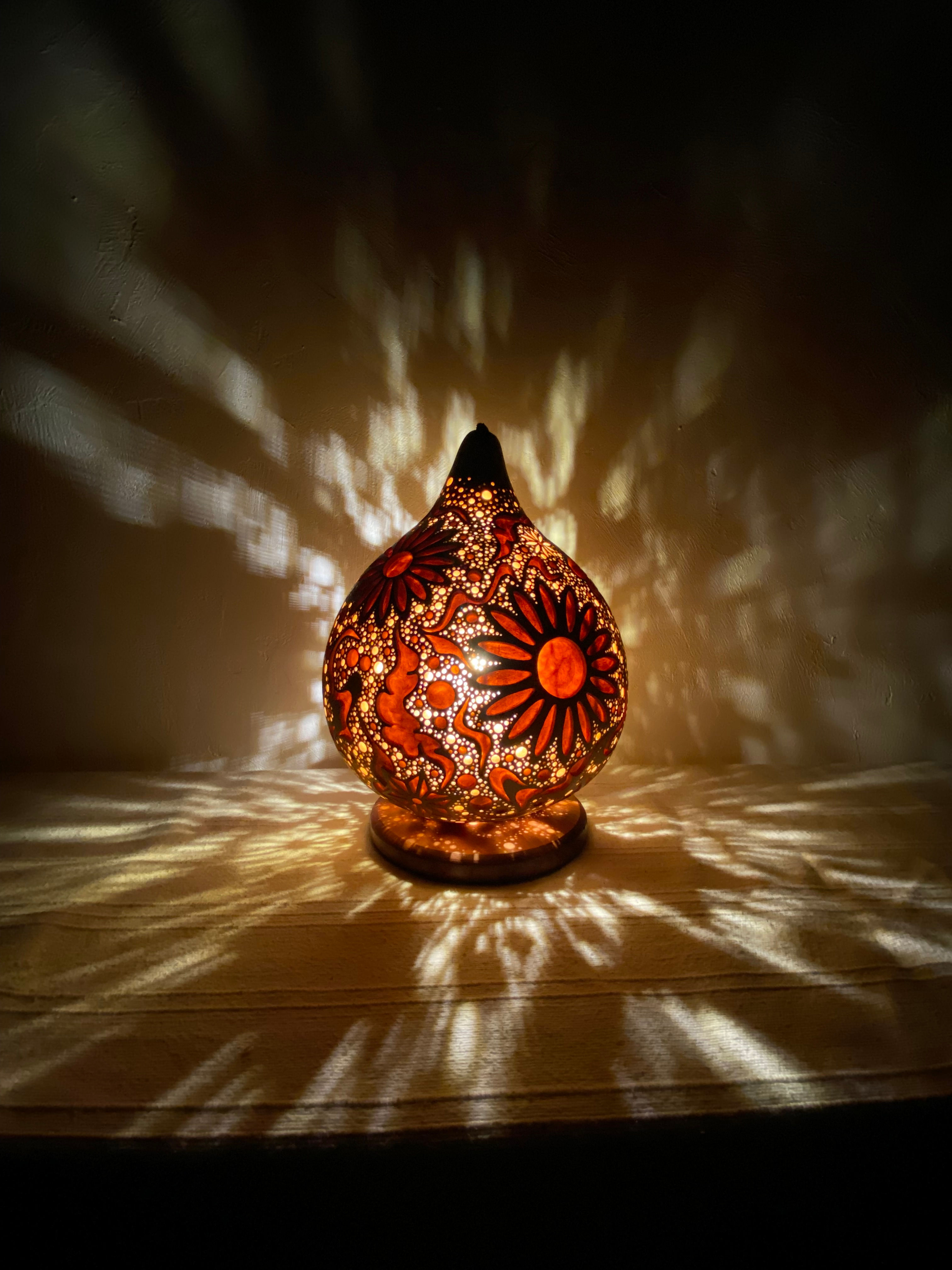 # Gourd lamp　Table lamp＃B251123