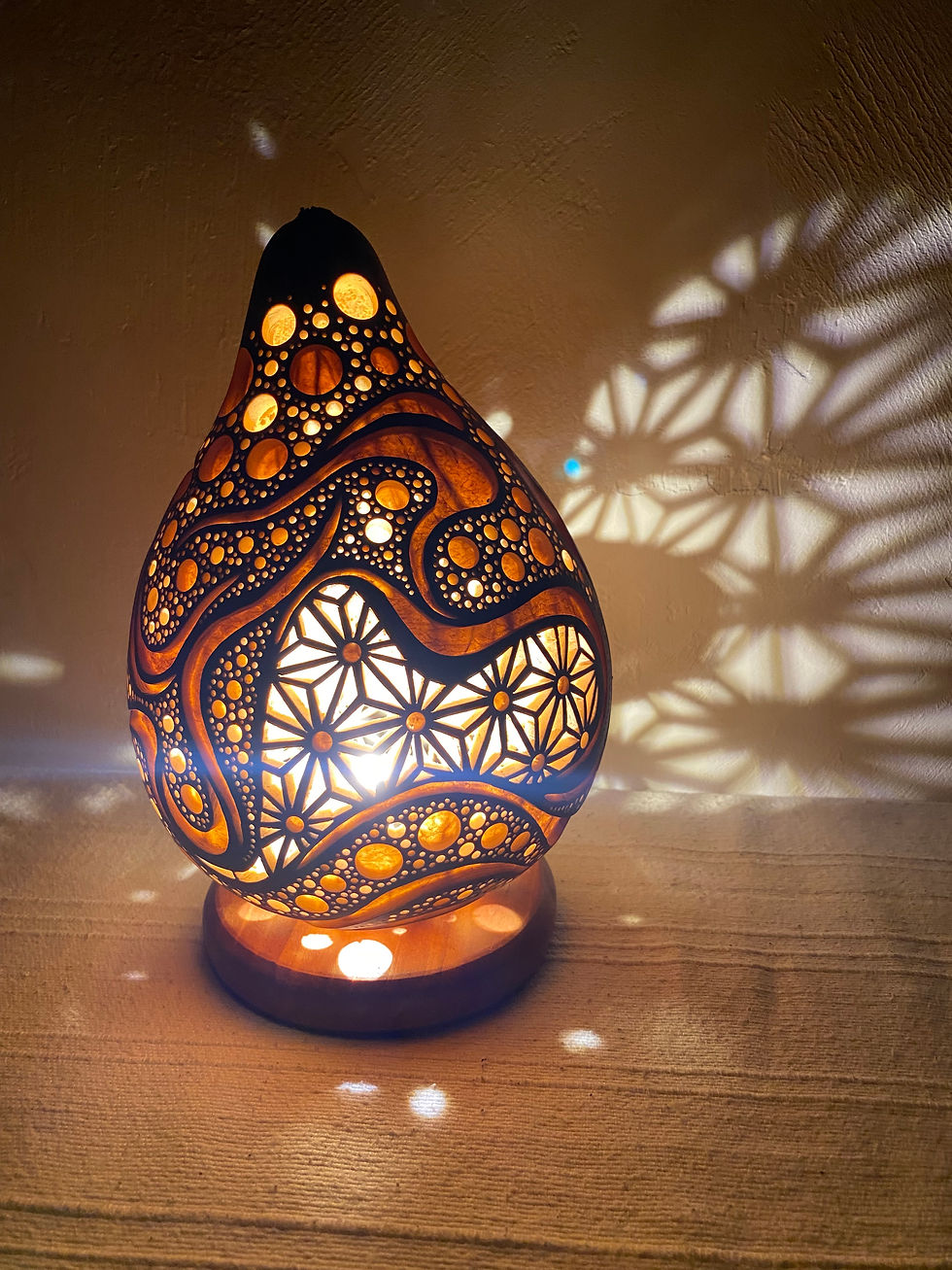 Thumbnail: # Gourd lamp　Table lamp＃251121