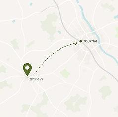 Carte localisation naturopathe réflexologue Tournai Mouscron