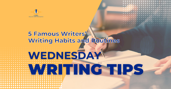 Stephen King typing away on his typewriter