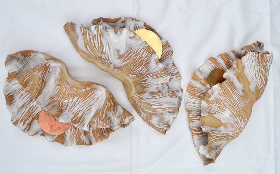 Miniatyrbilde: Veggskulptur "Oyster"