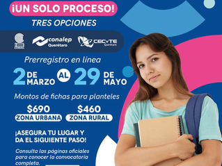 Alista SEDEQ prerregistro para Ingreso Único de preparatoria
