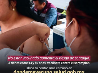 Fortalece SESA acciones de prevención y control del sarampión en Querétaro