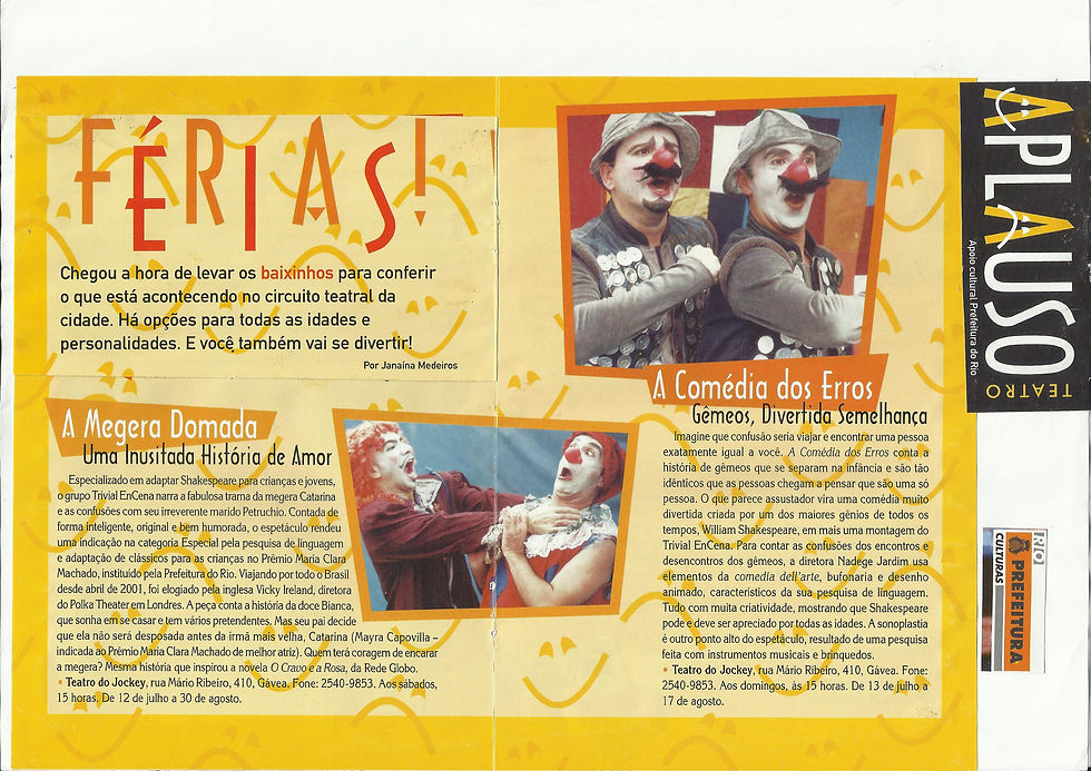 SHAKESPEARE PARA CRIANÇAS E JOVENS