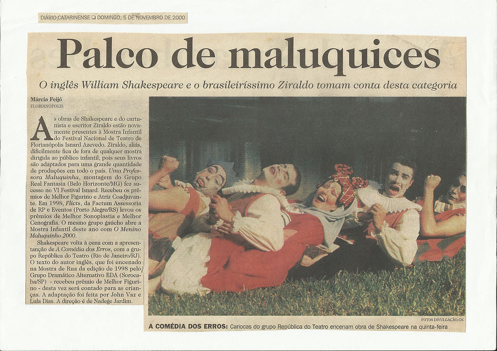 A COMÉDIA DOS ERROS