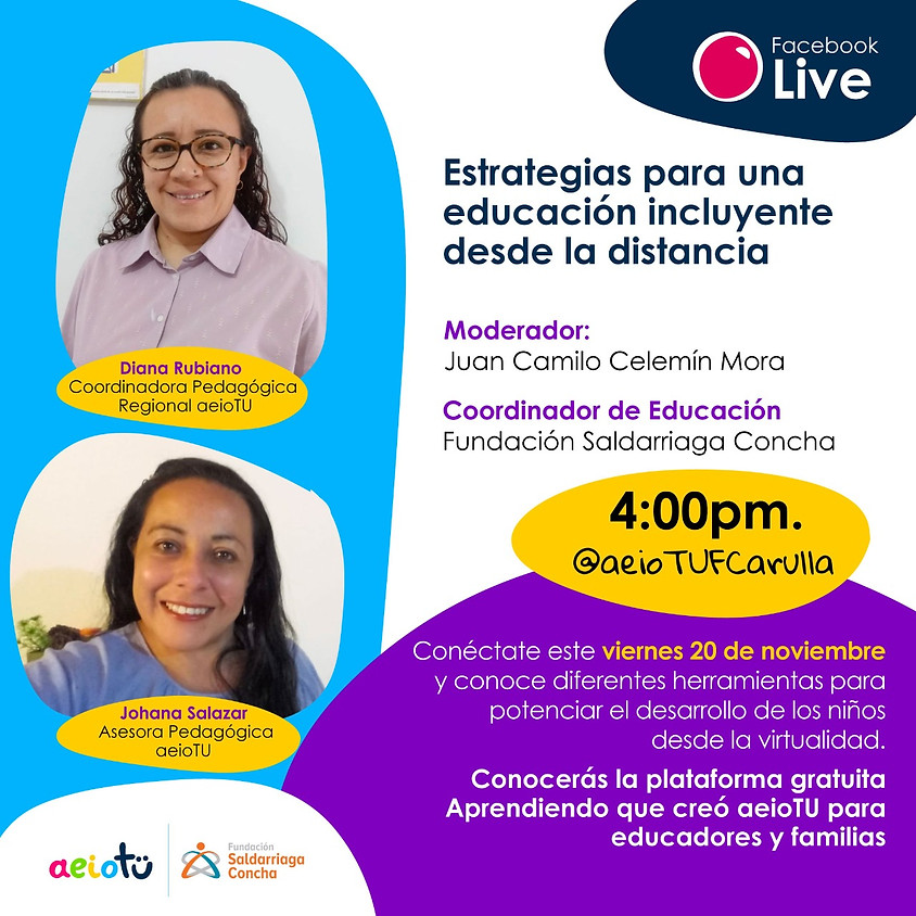 Estrategias para una educación incluyente desde la distancia