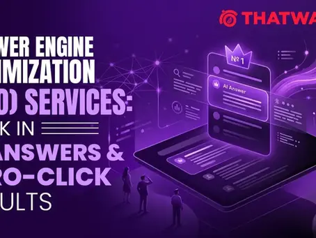 AEO Strategy for AI Search Visibility: Building a Future-Ready Digital Presence with ThatWare LLP