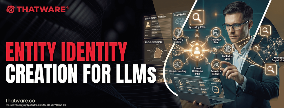 Entity Identity Creation For LLMs