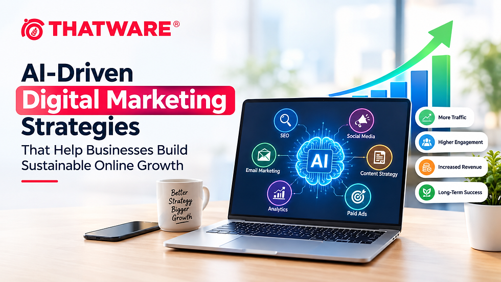 AI-Driven Digital Marketing Strategies That Help Businesses Build Sustainable Online Growth