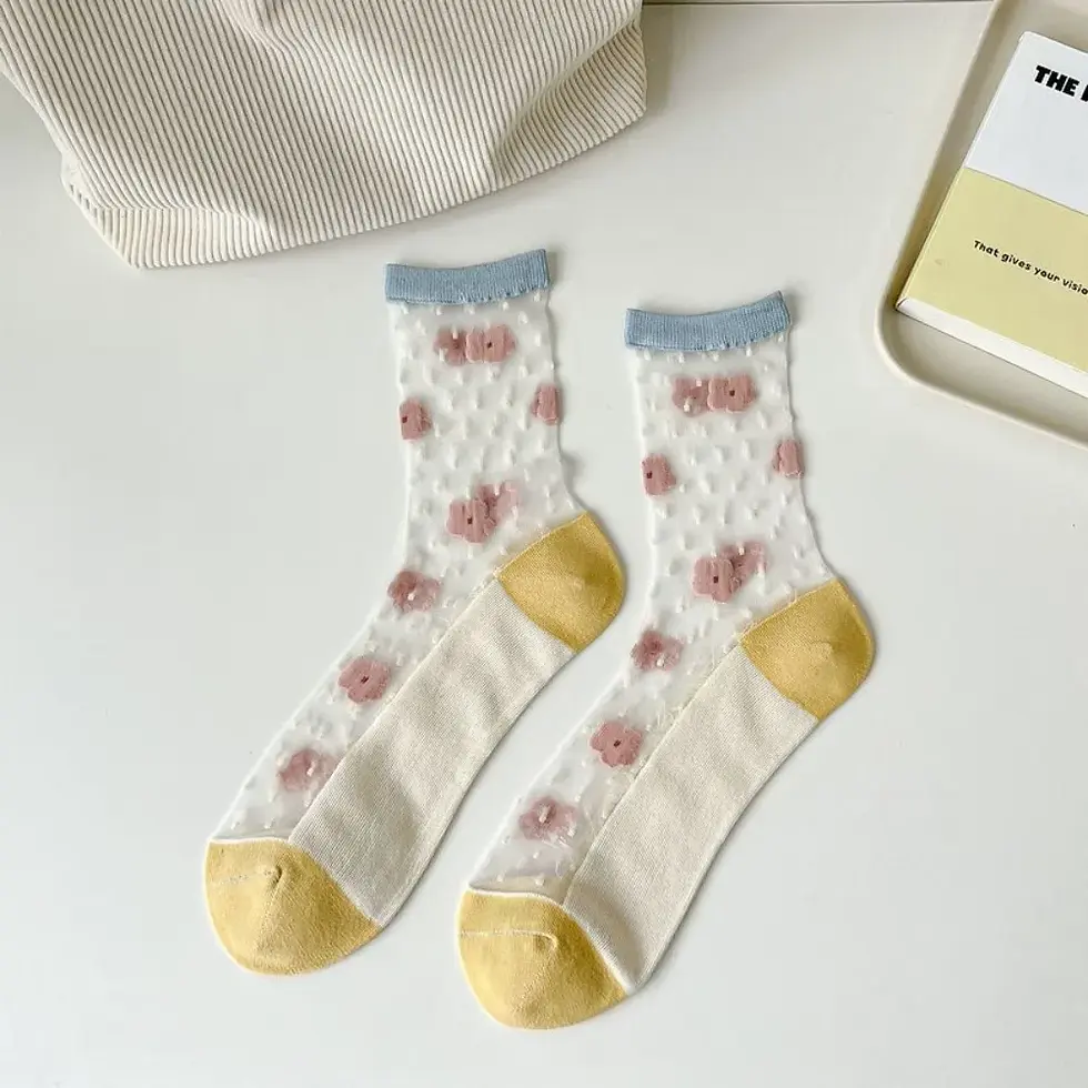 Thumbnail: Fashion Socks For Women Summer Breathable Trendy Casual Socks Cute Fashion Korea