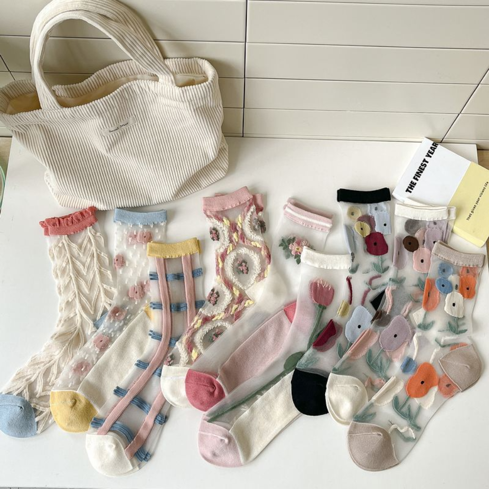 Fashion Socks For Women Summer Breathable Trendy Casual Socks Cute Fashion Korea
