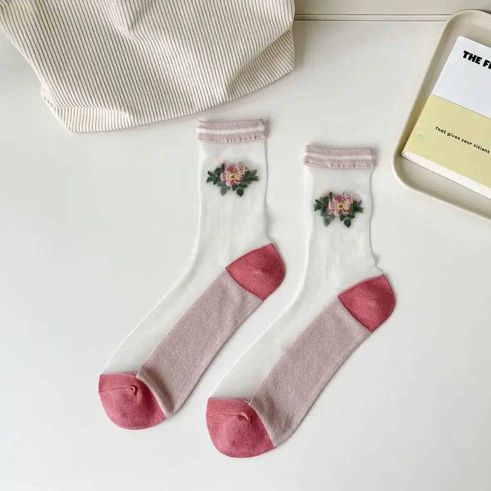 Thumbnail: Fashion Socks For Women Summer Breathable Trendy Casual Socks Cute Fashion Korea