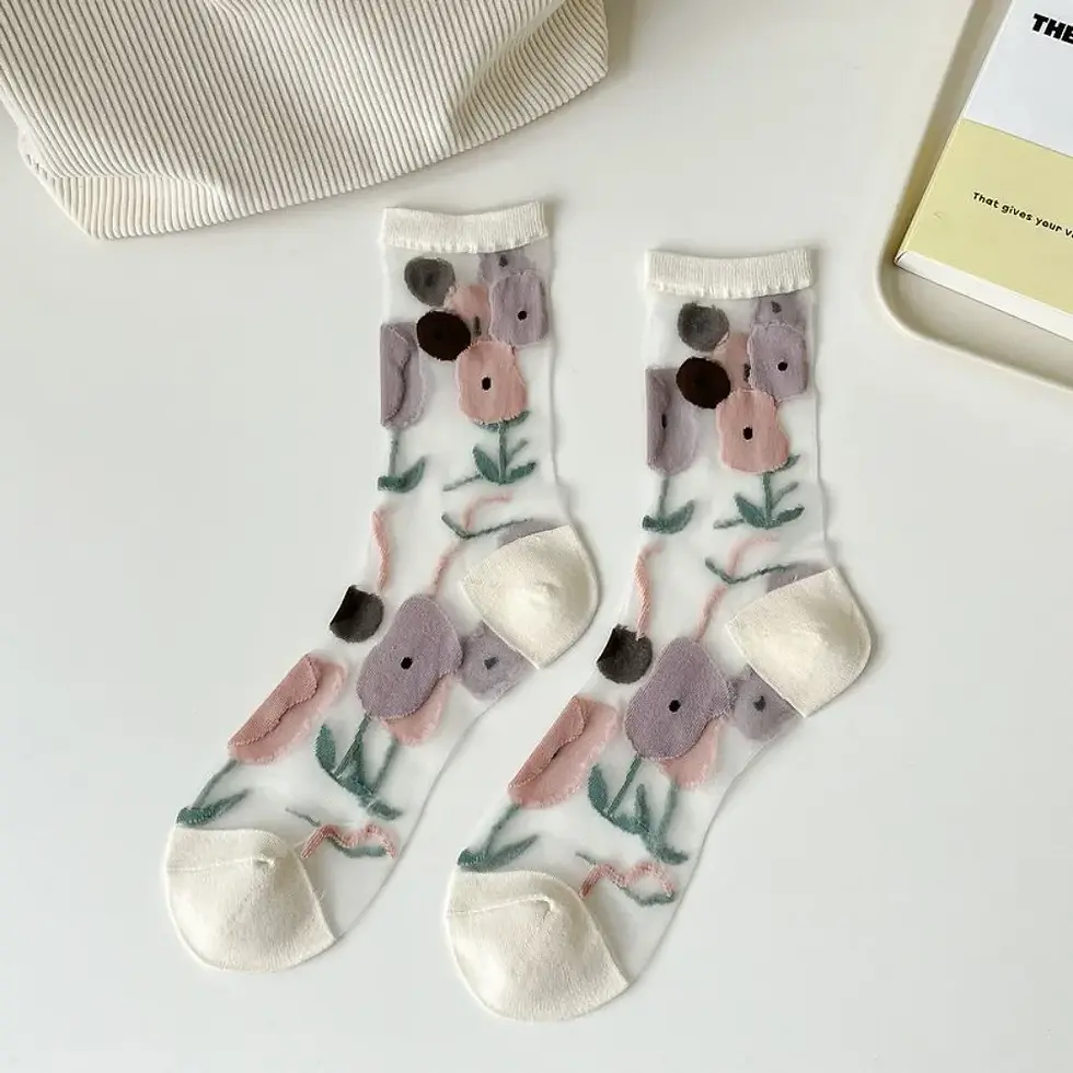 Thumbnail: Fashion Socks For Women Summer Breathable Trendy Casual Socks Cute Fashion Korea