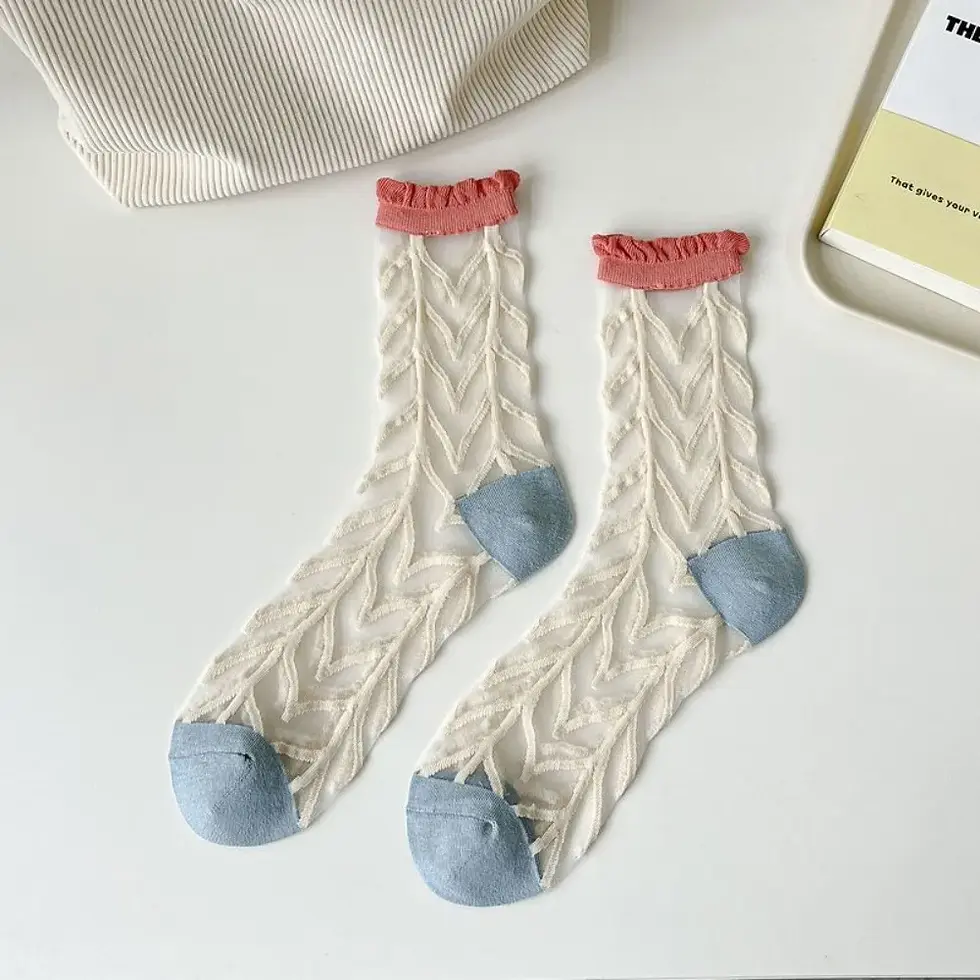 Thumbnail: Fashion Socks For Women Summer Breathable Trendy Casual Socks Cute Fashion Korea