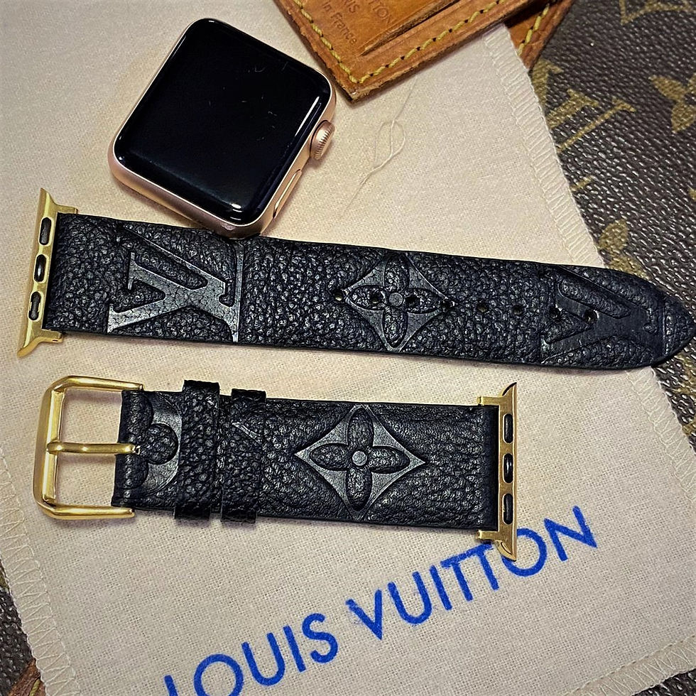 Thumbnail: Handmade Authentic Louis Vuitton Apple Watch Band all series 8-7-6-5-4