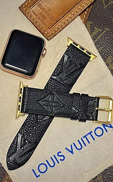 Handmade Authentic Louis Vuitton Apple Watch Band All series 8-7-6-5-4-3