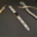 Thumbnail: Handmade Authentic Apple Watch Band iwatch strap series 7-6-5-4-3-2-1