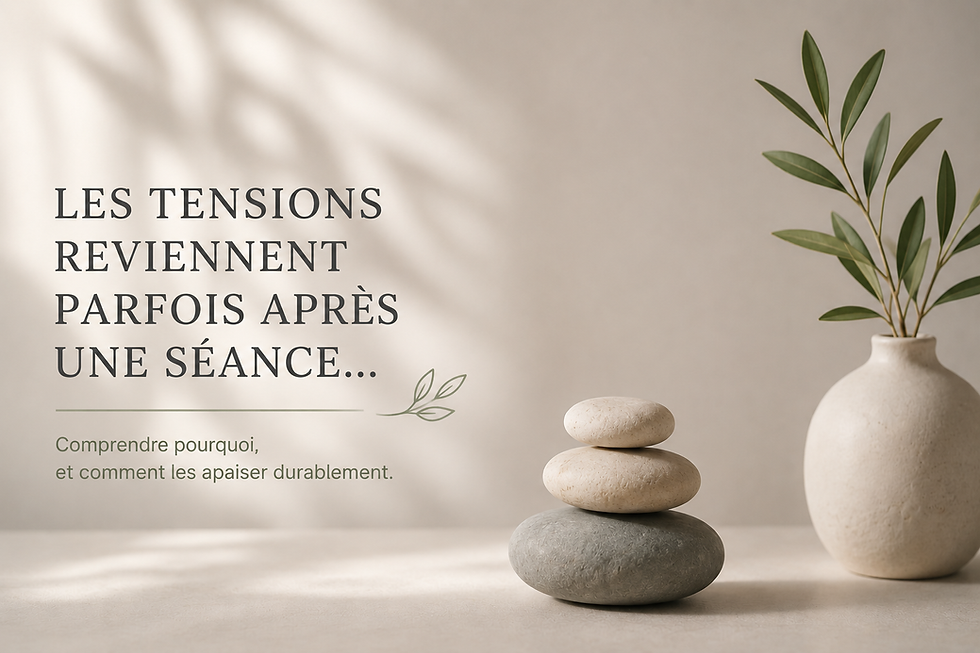 Pourquoi les tensions reviennent quelques jours après une séance ?