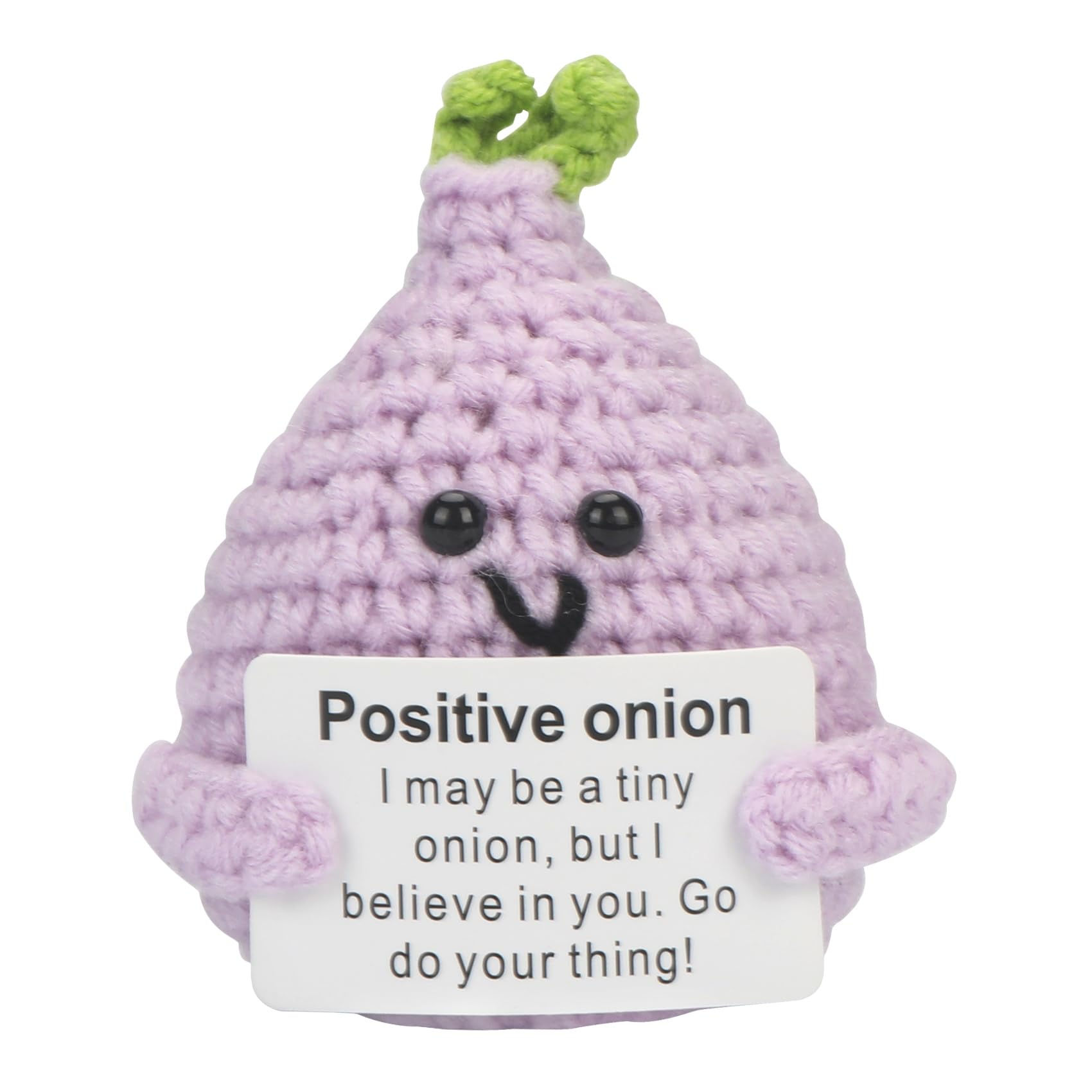 Positive Crochet Onion Gift Emotional Support Nuggets Handmade Positive Crochet