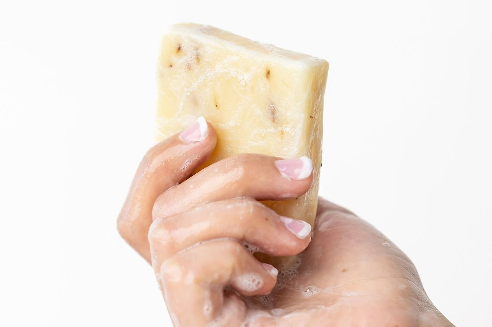 Thumbnail: Lemongrass Natural Soap Bar, Handmade Body Soap Gift
