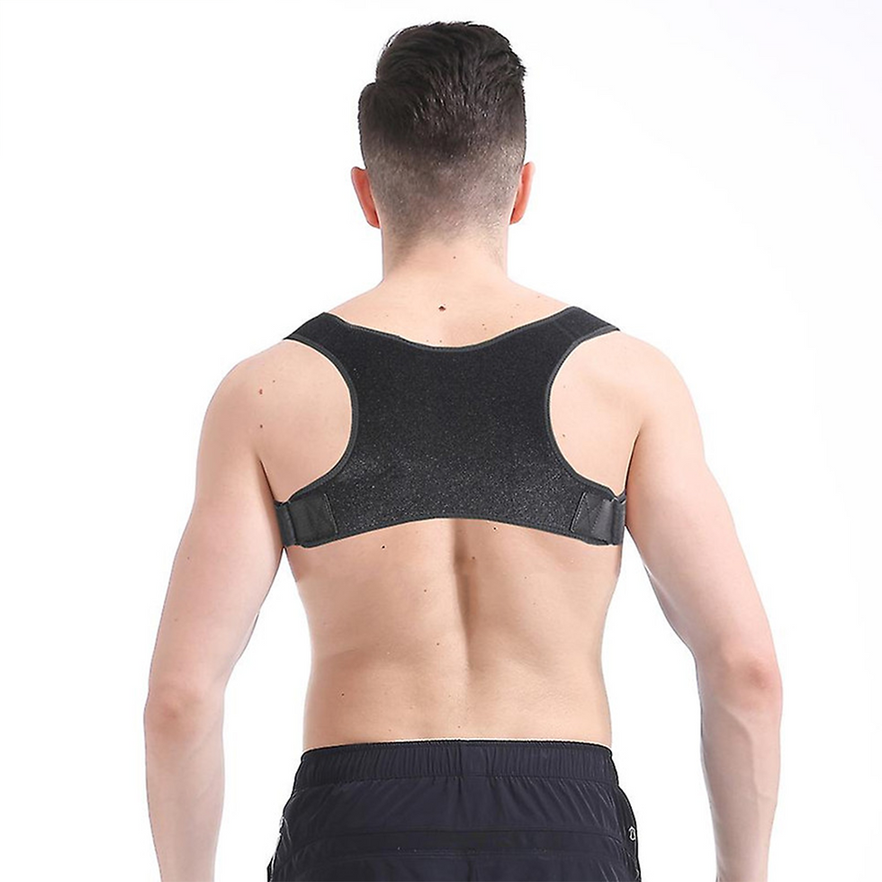 Thumbnail: Adjustable Posture Corrector Back Shoulder Support Correct Brace Belt Men Women