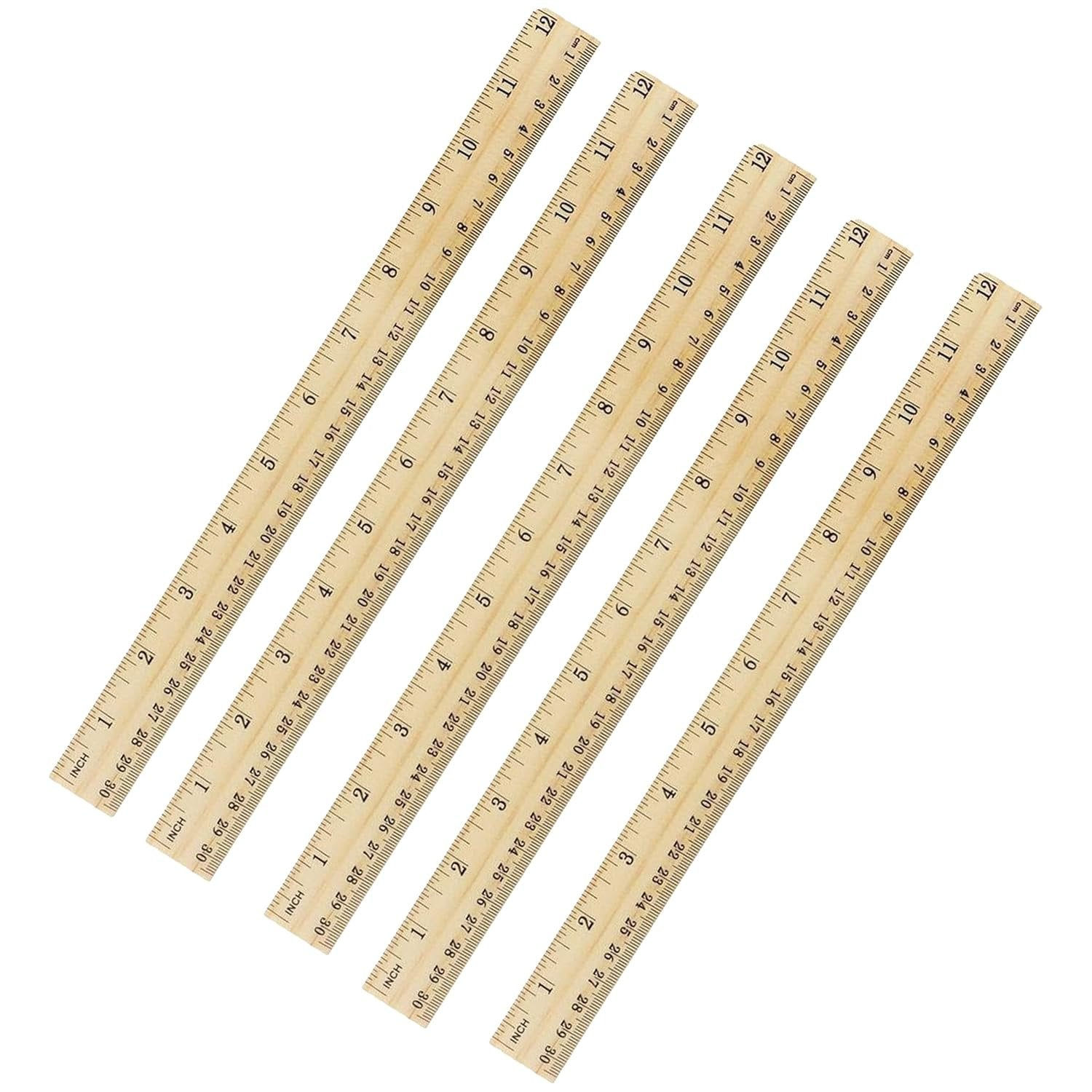 Wooden School Rulers Wood Ruler Student Rulers Office Ruler Measuring Ruler, Woo