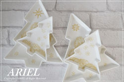 新潟　ポーセラーツ　ARIEL　クリスマスプレート.JPG