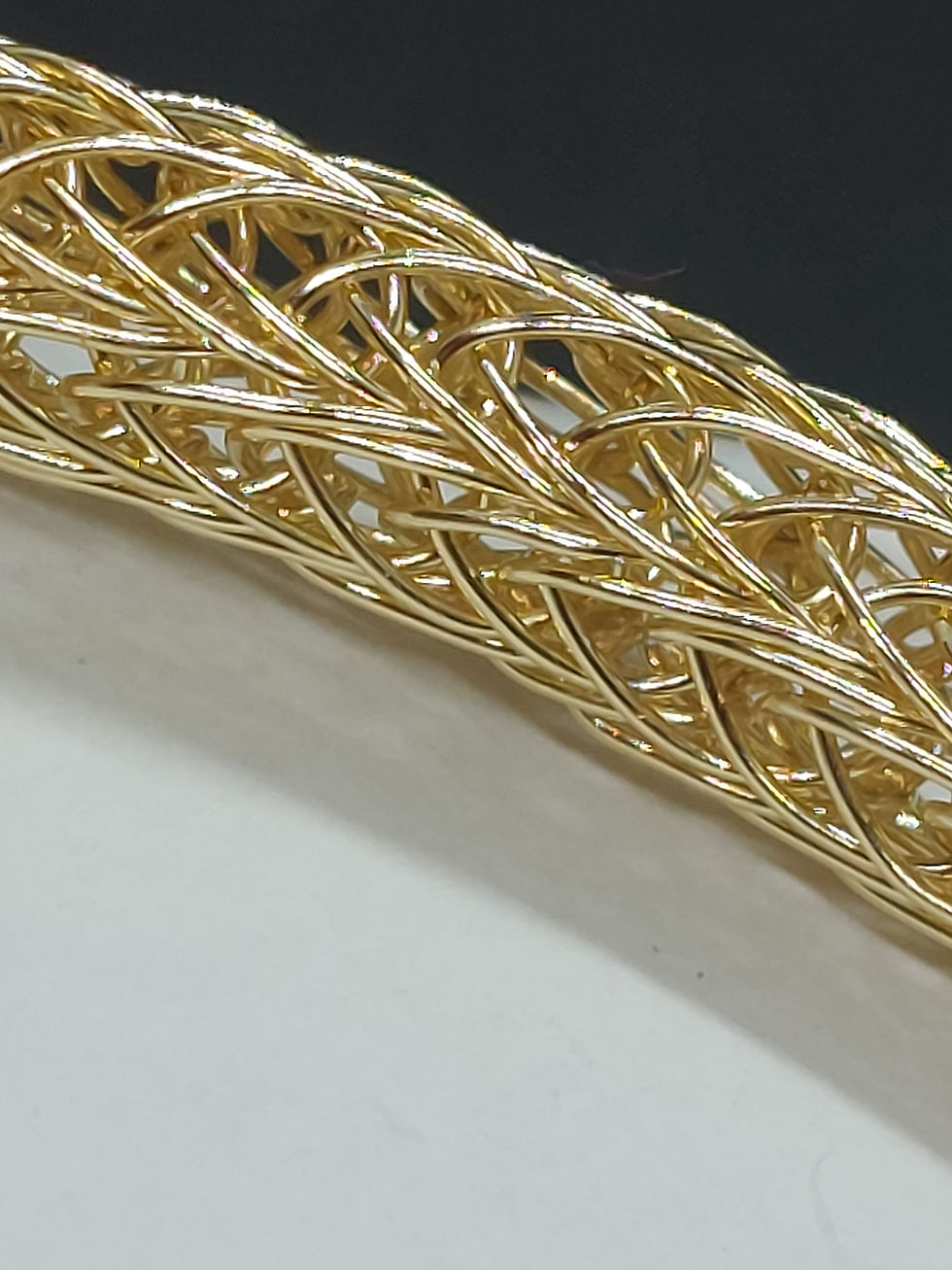 Thumbnail: Gold Viking Weave Bracelet Eco friendly