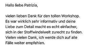 Feedback Stoffwindel-Workshop