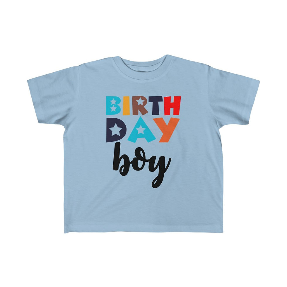 Thumbnail: Toddler Birthday Boy Cotton T-shirt Size 2T-6T