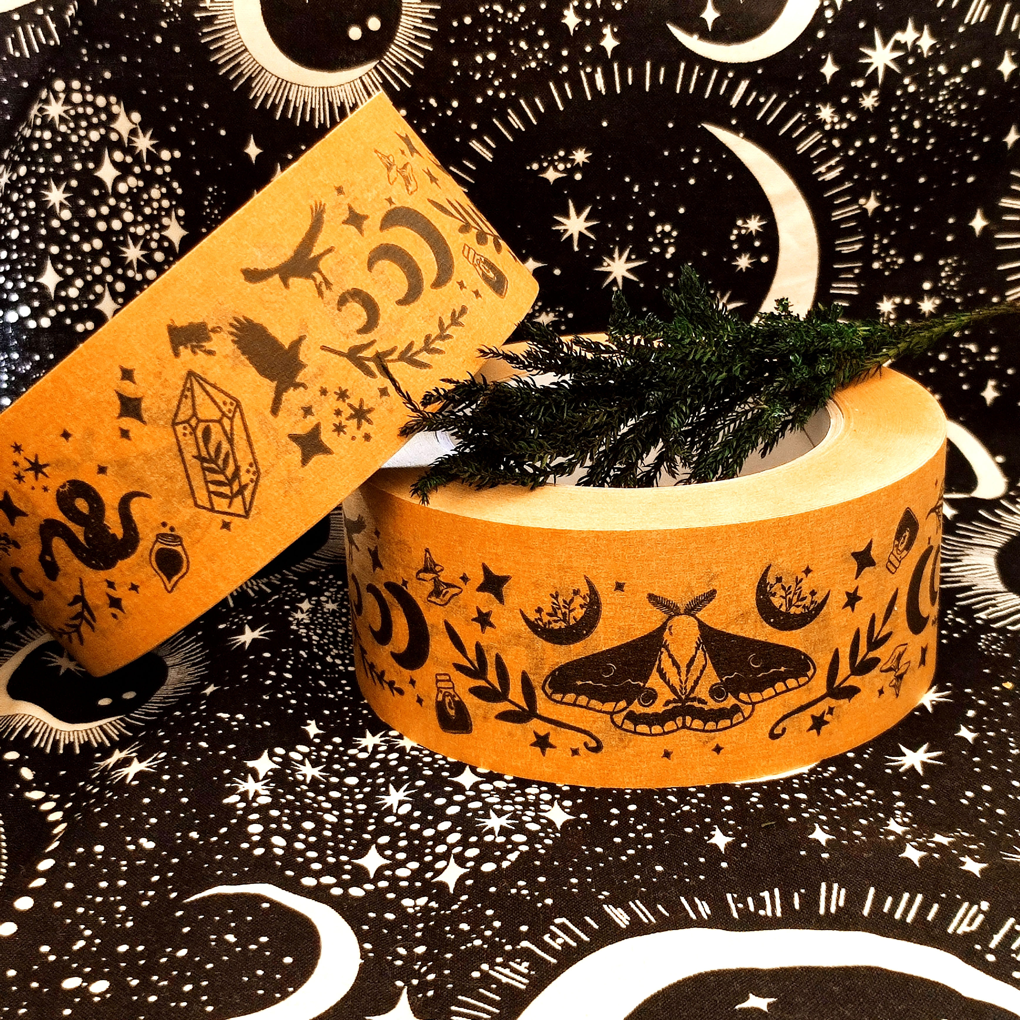 Witchy Papierklebeband, 5 cm x 66 m, umweltfreundlich