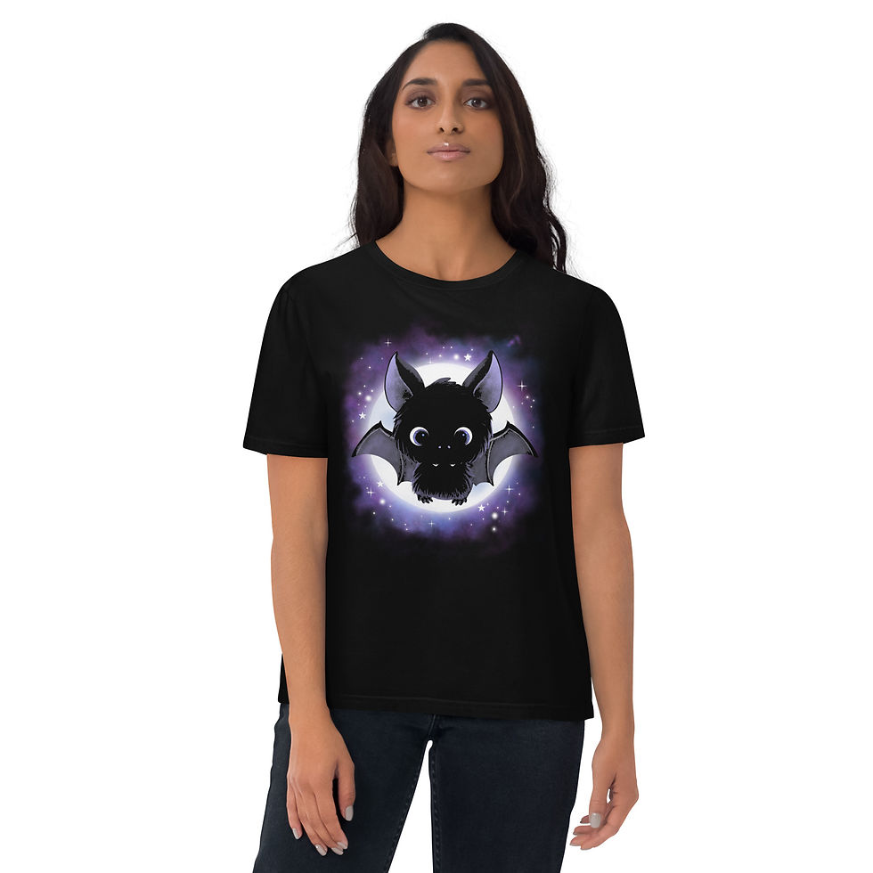 Thumbnail: Gothic Fledermaus Lucius Bio Baumwolle T-shirt
