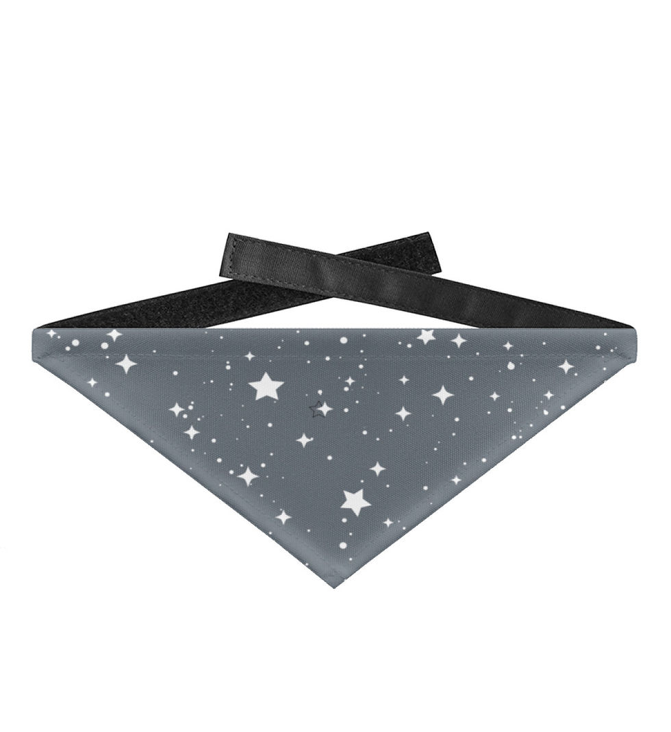Miniaturbild: Gothic Sterne Hunde Halstuch  mit Klettverschluss , S - L