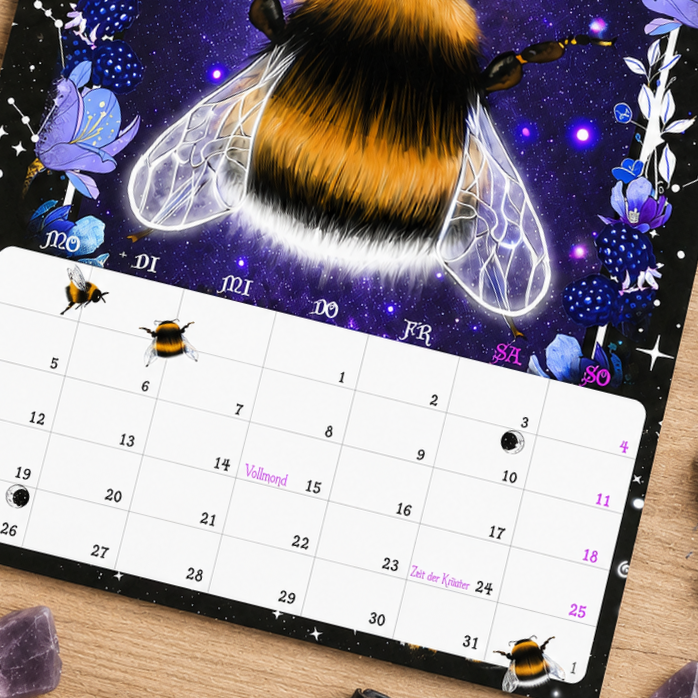 Thumbnail: MYSTIC MOON Gothic Wandkalender 2027