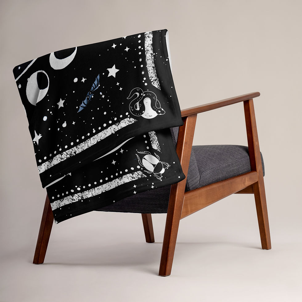 Miniaturbild: Gothic Motte Kuscheldecke
