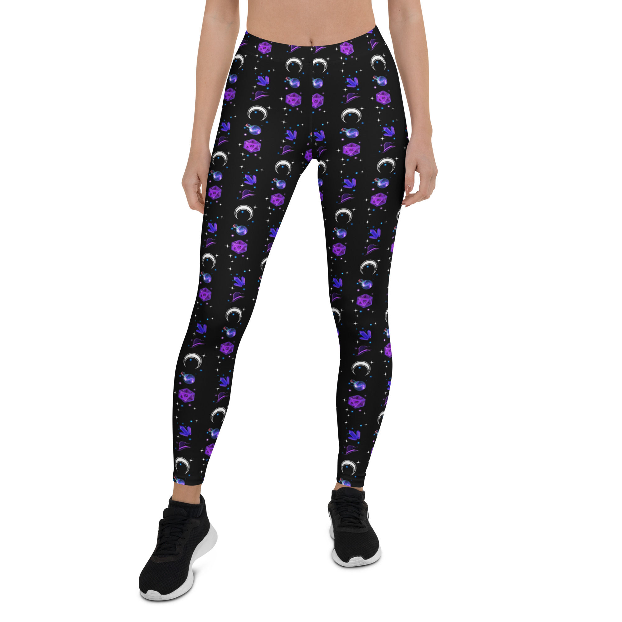 Rollenspiel Hexe Magier mit Würfel Leggings