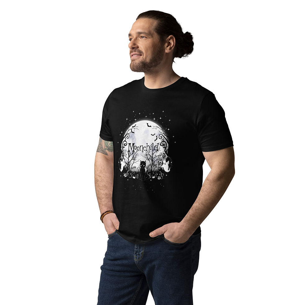 Thumbnail: Gothic Moonchild Unisex Bio Baumwolle Shirt