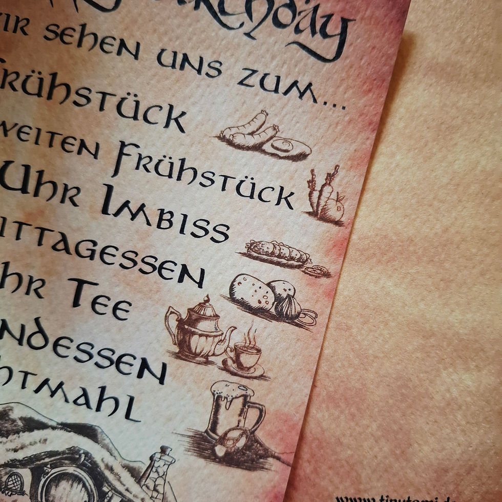 Thumbnail: Geburtstagskarte Herr der Ringe witzige Postkarte  optional mit Briefumschlag