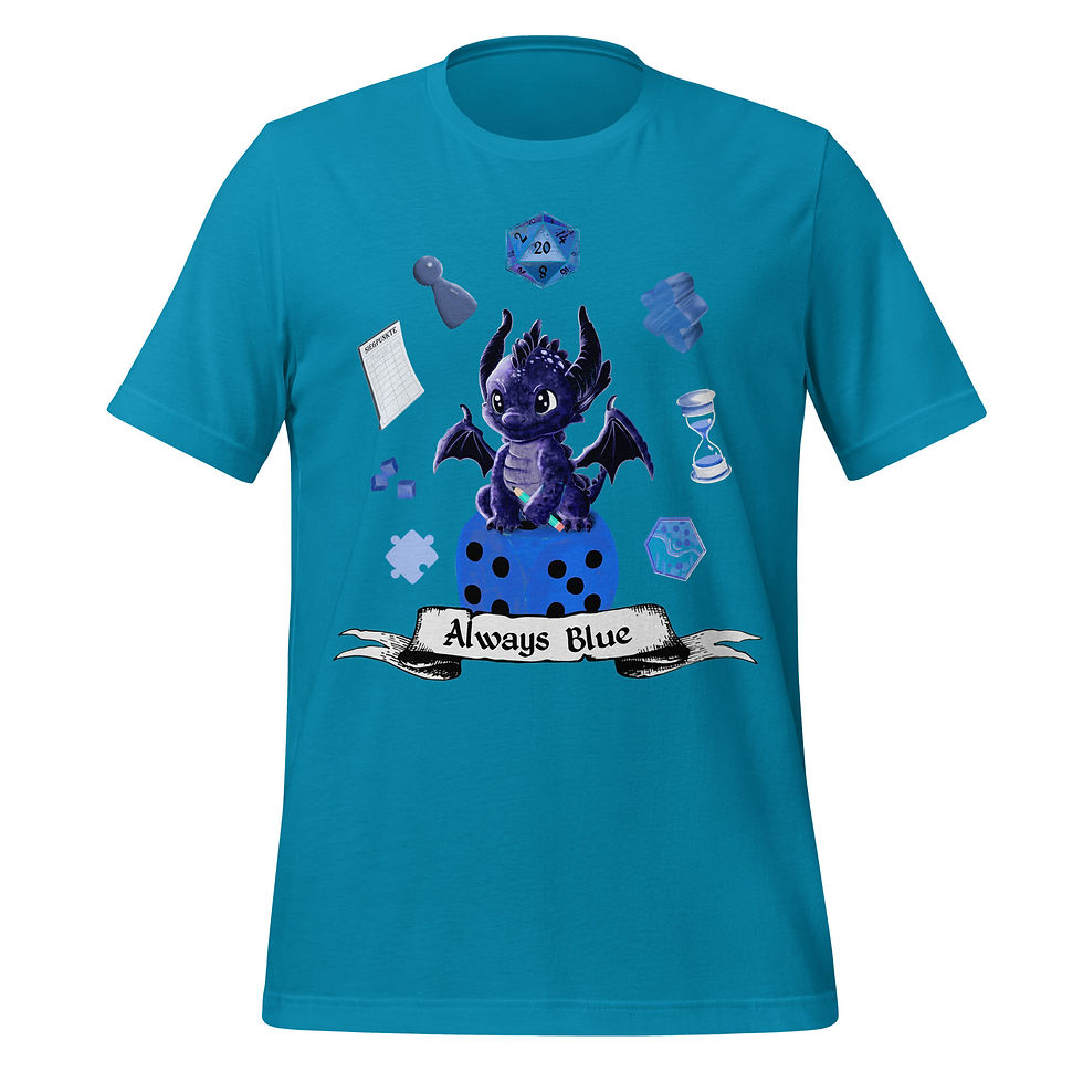 Miniaturbild: Always Blue Unisex t-shirt  - Blaue Shirtfarben zur Auswahl