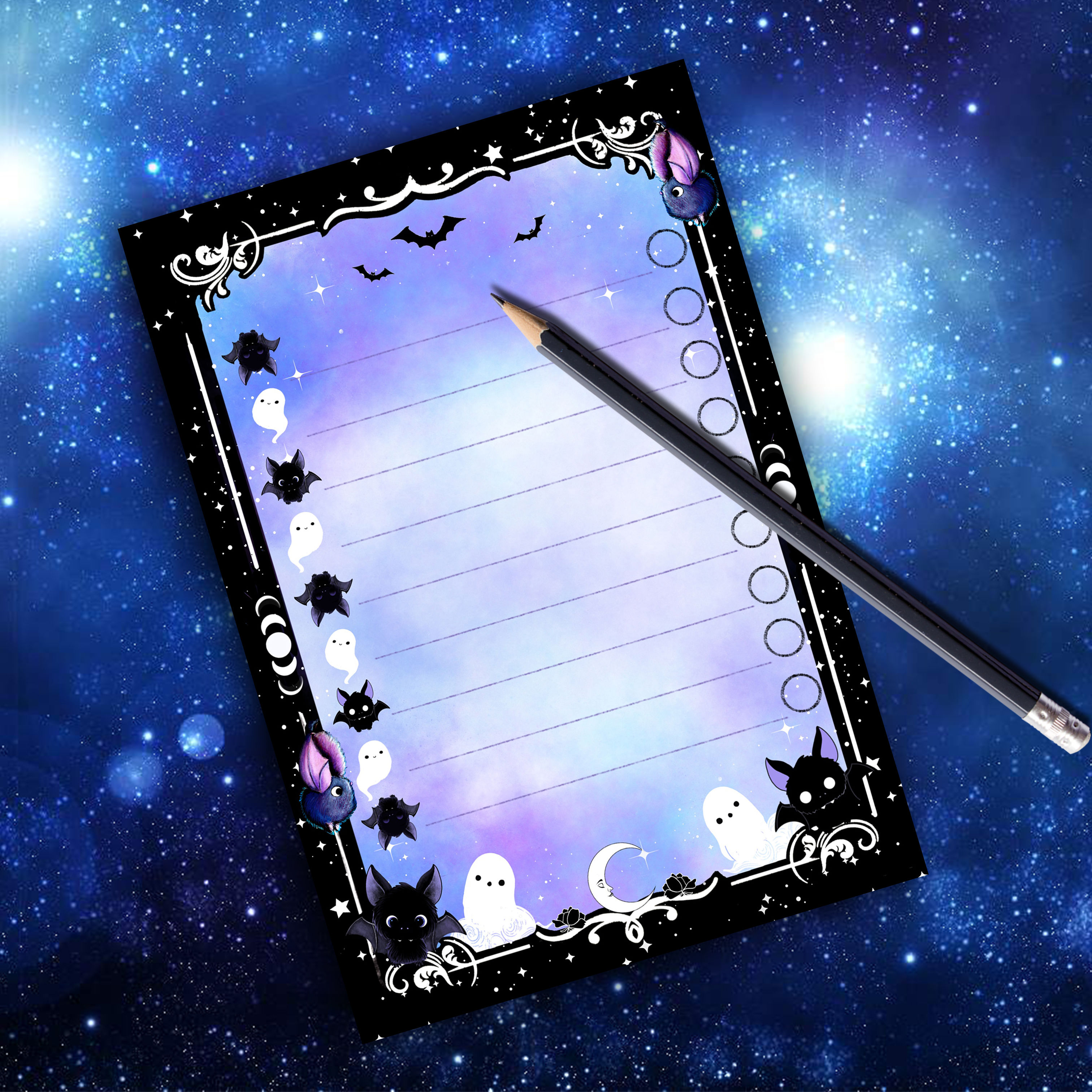 Fledermaus To Do A6 Notizblock, 50 Blatt