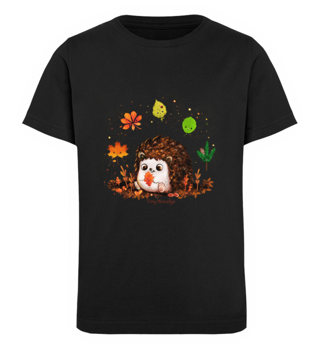 Igel Kinder-Tshirt, Baumwolle, 3 - 14 Jahre, Tiny Woodys Fanshirt - Kin