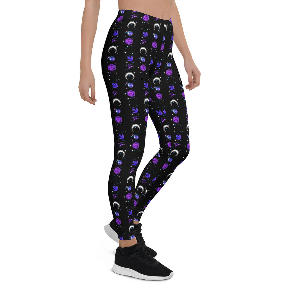 Miniaturbild: Rollenspiel Hexe Magier mit Würfel Leggings