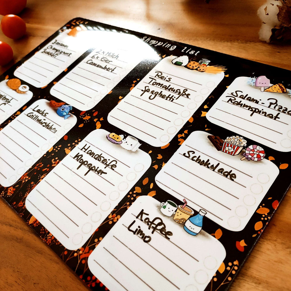 Thumbnail: Shopping List Whiteboard Magnetschild, DIN A4