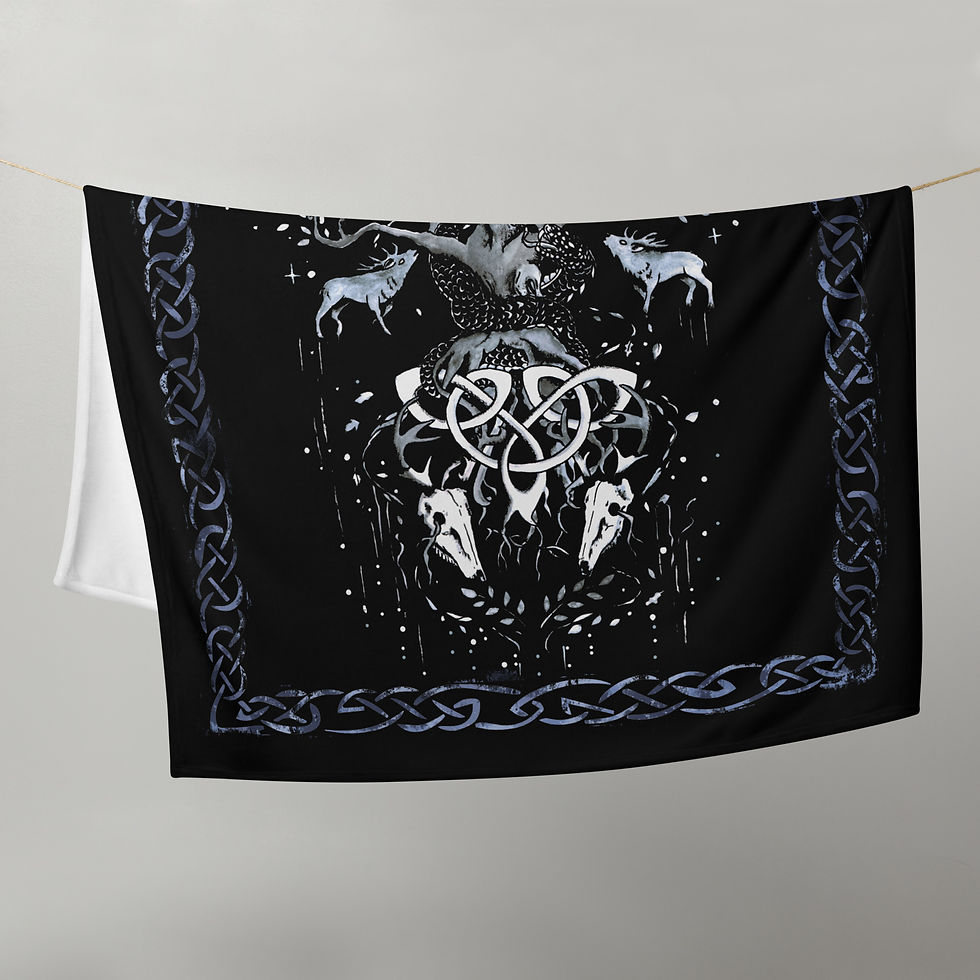 Miniaturbild: Yggdrasil Viking Kuscheldecke