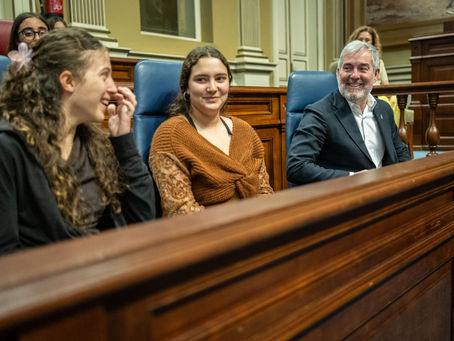 Clavijo anima a los niños y niñas a proteger Canarias "para tener una tierra de futuro que ofrezca posibilidades"