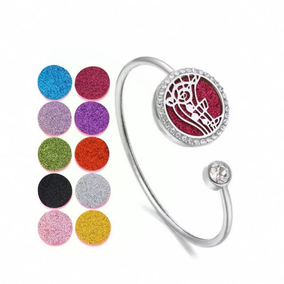Miniaturbild: Aroma-Zerstäuber Armband | Schmuck mit Strass