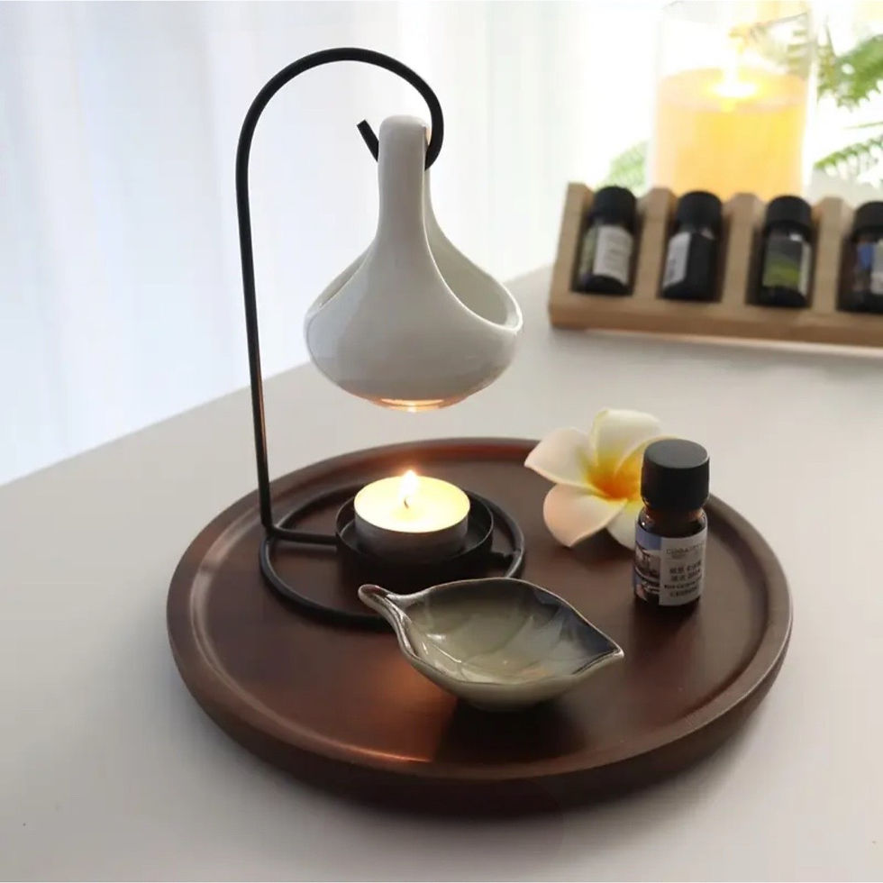Miniaturbild: Moderner Keramik Duftbrenner Schwarz  – Dekoration & Wellness