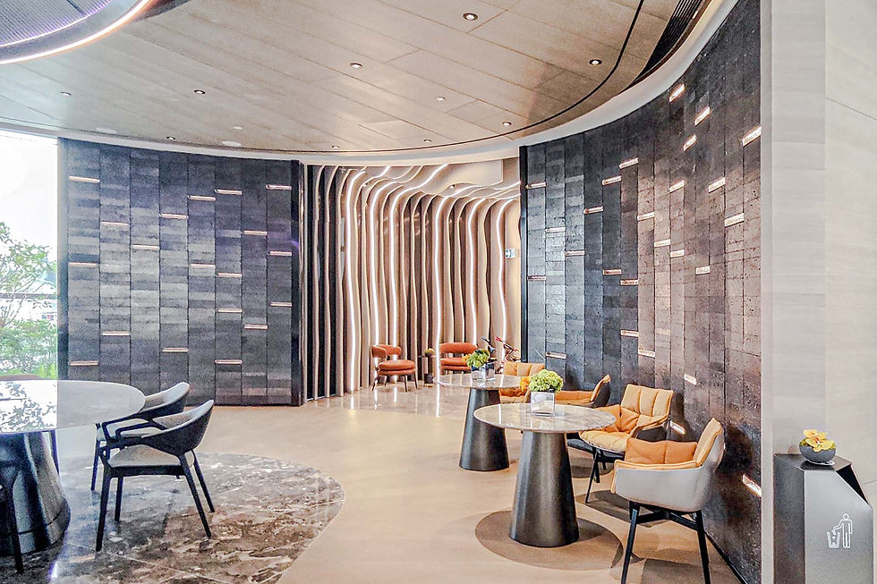 Laminated Glass in Club house (YOHO Hub) (Brwon Textured Glass)