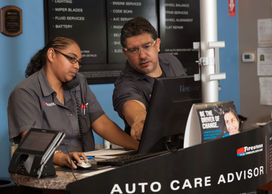 photography showing a firestone shop associates at work in South Florida