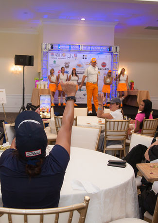 Executive networking gathering with senior professionals at at sports event engaged in formal business discussion at upscale corporate event, photography PhotographybyLuigi - Fort Lauderdale